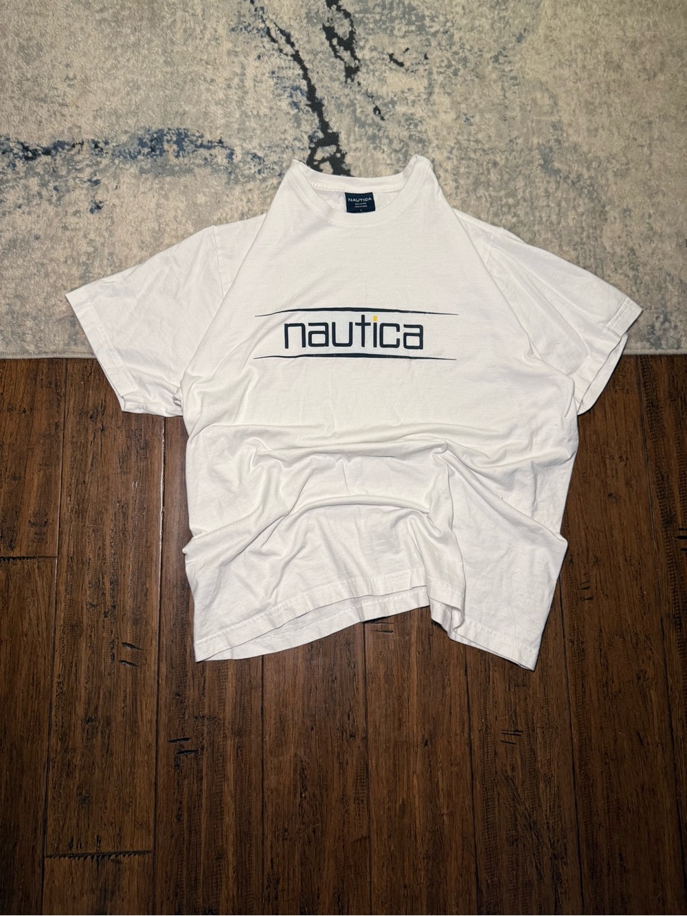 Nautica Spellout Logo T-Shirt White – Size Large